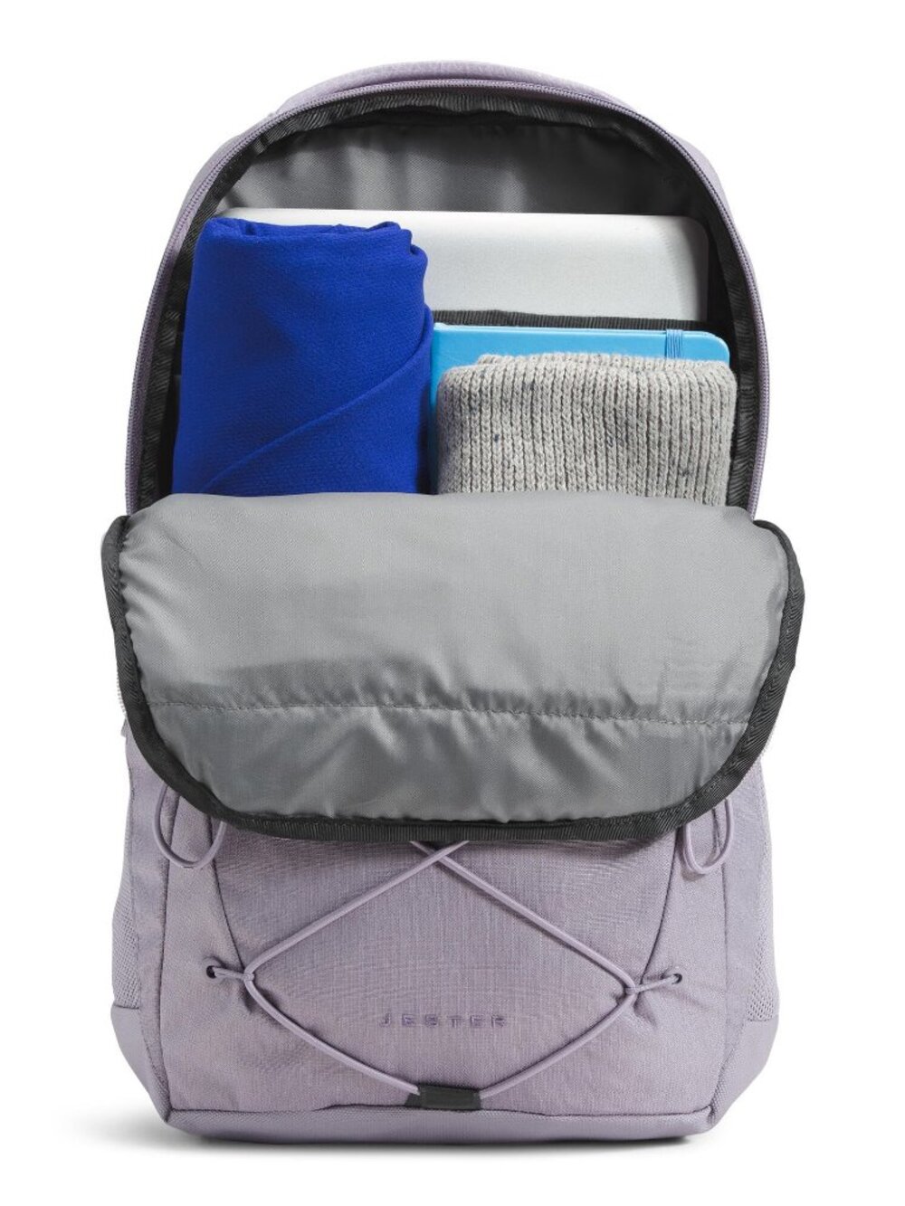 The North Face Women s Jester Everyday Laptop Backpack Minimal Grey Dark Heather - Picture 5 of 6